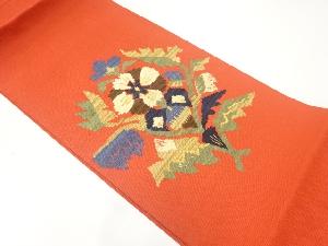 花更紗模様織出し名古屋帯